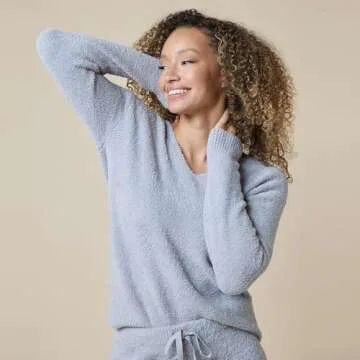 Softies Cozy Marshmallow Lounge Set in Grey for Women