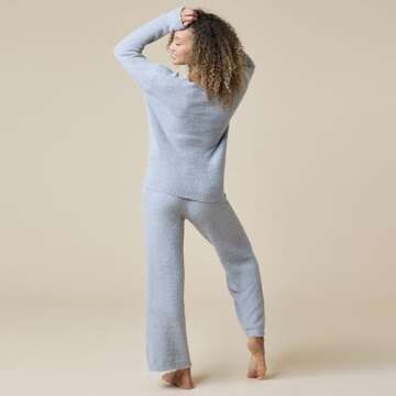 Softies Cozy Marshmallow Lounge Set in Grey for Women