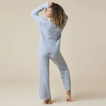 Softies Cozy Marshmallow Lounge Set in Grey for Women