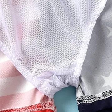Aalizzwell American Flag Baby Boys Swim Trunks for Summer