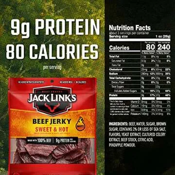 Jack Link’s Sweet & Hot Beef Jerky - Protein Snack 2.85 oz
