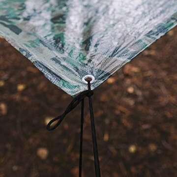 GEAR AID 325 Paracord and Carabiner, Utility Cord for Camping and Hiking, , Black, 50 ft