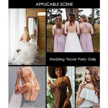 Super Sticky Push Up Adhesive Bra Invisible Strapless Backless Lifting Bra for Women with Nipple Pasties Black and Beige