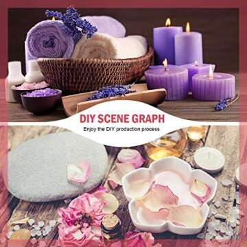 COYMOS Dried Flowers and Herbs 100% Natural Dry Flowers for Candle Making, Resin Jewelry, Bath Bombs - Contains Mint Leaves, Calendula, Hibiscus, Lemon Slices etc. (12 Botanical Varieties Total)