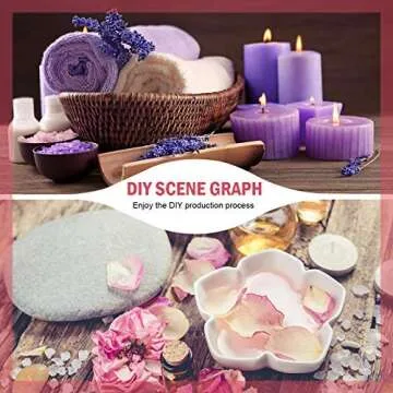 COYMOS Dried Flowers and Herbs 100% Natural Dry Flowers for Candle Making, Resin Jewelry, Bath Bombs - Contains Mint Leaves, Calendula, Hibiscus, Lemon Slices etc. (12 Botanical Varieties Total)