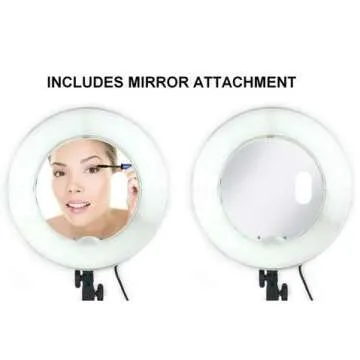 Socialite Ring Light - 14” Dimmable LED Lighting Kit w/Travel Bag for YouTube, Webinar, Social Media Photos - Remote Controlled Studio Lights w/ 6ft Stand - Works w/DSLR Camera, All Smartphones