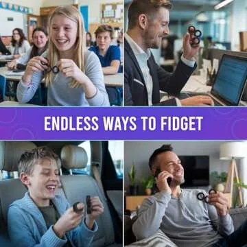 BUNMO Magnetic Fidget Rings for Focus and Fun