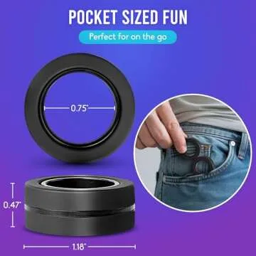 BUNMO Magnetic Fidget Rings for Focus and Fun