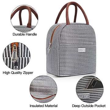 DAS TRUST 5 Pack 36oz Food Storage Containers 2 Compartments Glass Meal Prep Containers with Lids for Adult Food Prep Containers with Divider Reusable Lunch Bento Box Bowl