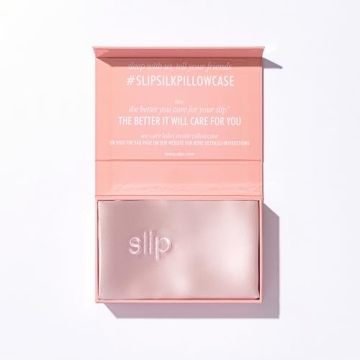 Slip Queen Silk Pillow Cases - Queen Size Standard Pillow Case, Pink (20" x 30")