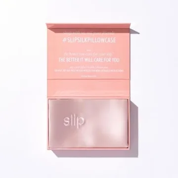 Slip Queen Silk Pillow Cases - Queen Size Standard Pillow Case, Pink (20" x 30")
