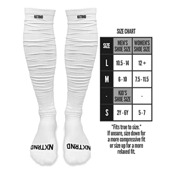 Nxtrnd XTD Scrunch Football Socks - Extra Long Padded Performance