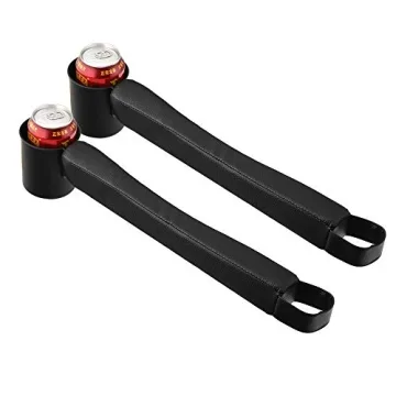 Supin Car Seat Gap Filler with Cup Holder - Black