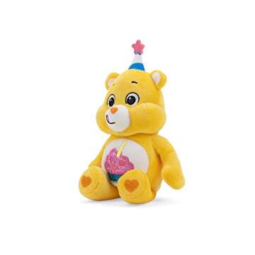 Adorable 9” Birthday Bear Plush Toy by Care Bears - Soft & Sparkly!