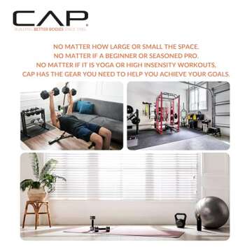 CAP Barbell 20 LB Coated Hex Dumbbell for Effective Home Workouts