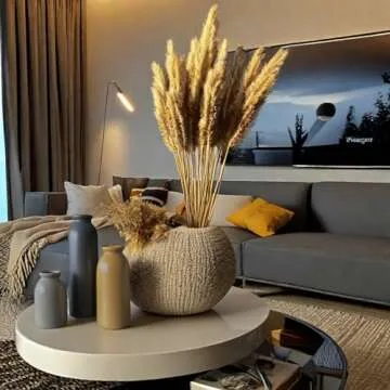 CWLWGO-Ceramic Matte Vase for Home Decor, Modern and Minimalist Decorative Vase Set. Farmhouse Living Room Tabletop, Bookshelf Decoration, Centerpiece Table Decor,Boho Decor.（Matte Multi）…