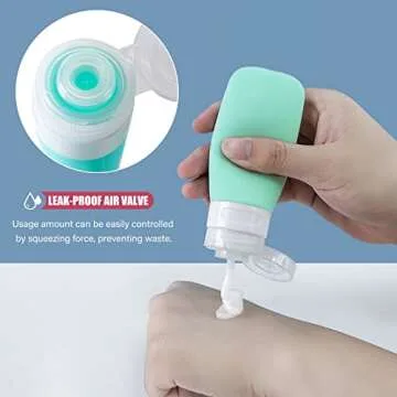 Leak Proof Travel Bottles - TSA Approved Silicone Set