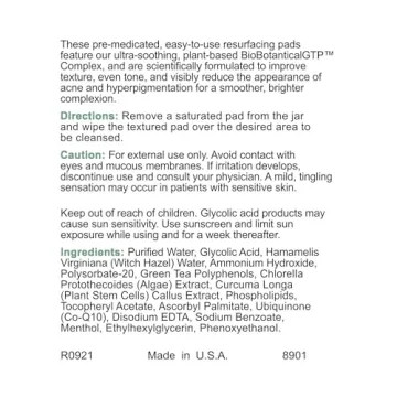 Glycolic Acid Resurfacing Peel Pads for Youthful Skin