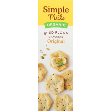 Simple Mills Organic Seed Crackers - Healthy Gluten Free Snack