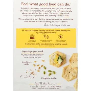 Simple Mills Organic Seed Crackers - Healthy Gluten Free Snack