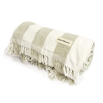 Oversized Beach Blanket - Soft Cotton - Perfect for Outdoor Fun
