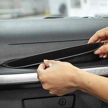 Savadicar GrabTray Passenger Storage Tray Organizer Grab Handle Accessory Box for 2011-2018 Jeep Wrangler JK JKU 2/4 Door, Interior Accessories, Black