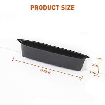 Savadicar GrabTray Passenger Storage Tray Organizer Grab Handle Accessory Box for 2011-2018 Jeep Wrangler JK JKU 2/4 Door, Interior Accessories, Black