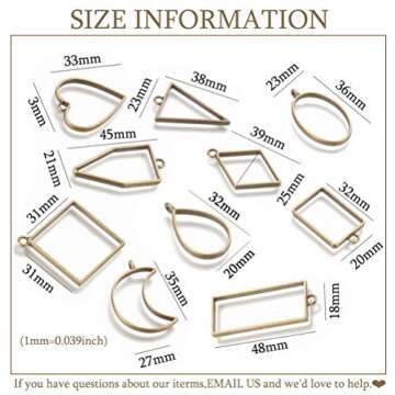 OBSEDE Open Bezel Pendants for Creative Jewelry Making