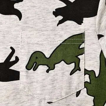 ODIMAME Toddler Boy Dinosaur Summer Clothes - Comfort & Style