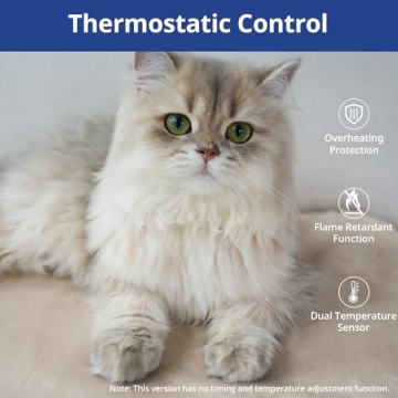 NICREW Pet Heating Pad for Cats & Dogs, Soft & Safe