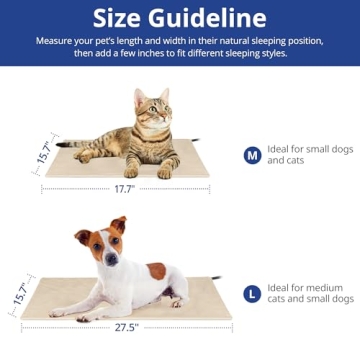 NICREW Pet Heating Pad for Cats & Dogs, Soft & Safe