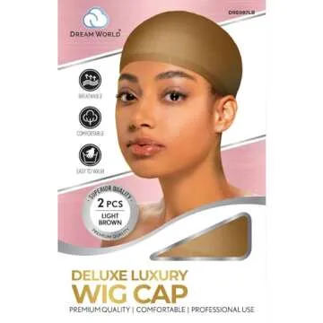 DREAM Deluxe Wig Cap Light Brown - Comfortable and Durable for Wig Wearers