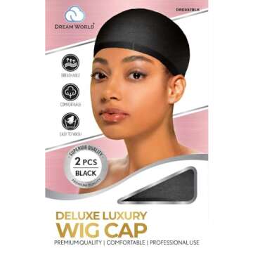 DREAM Deluxe Wig Cap Light Brown - 2 Pieces