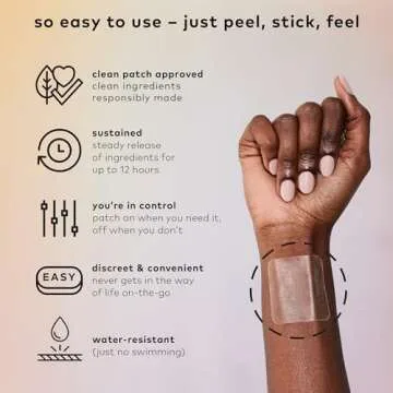 The Good Patch Plant Powered Sleep Support - Sustained Release Dream Patch with Melatonin, Hops, Valerian Root - 2 Pack (8 Sleep Patches)