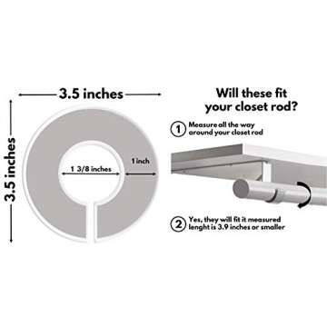 Baby Closet Size Dividers | Set of 8 | Nursery Clothes Organization Sized from Newborn | 1-24 Months to Toddler | Perfect for Baby Shower (Unisex - Animals)