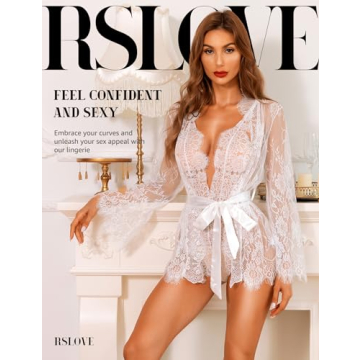 Stunning RSLOVE Lace Teddy & Robe Set for Brides