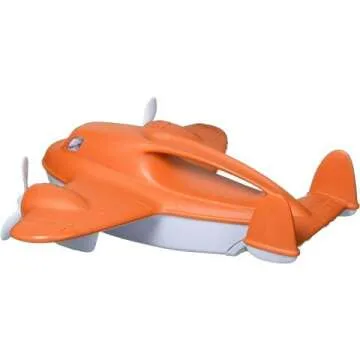 Green Toys Fire Plane - Safe Bath Toy for Kids