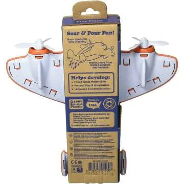 Green Toys Fire Plane - Safe Bath Toy for Kids