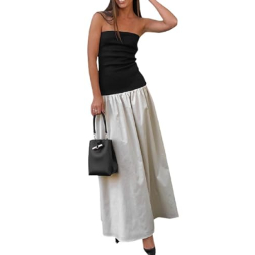 Stylish NUFIWI Women Summer Sleeveless Tube Dress - Perfect for Parties and Casual Outings
