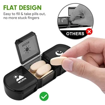 Fullicon 21 Compartment BPA-Free Weekly Pill Organizer