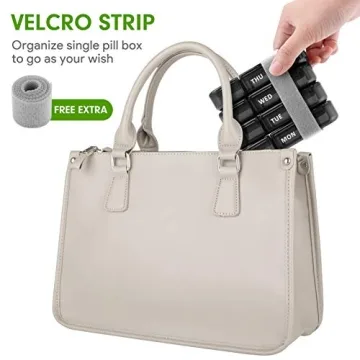 Fullicon 21 Compartment BPA-Free Weekly Pill Organizer