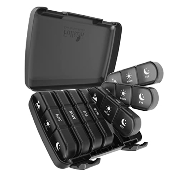 Fullicon 21 Compartment BPA-Free Weekly Pill Organizer
