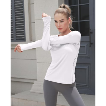 WANAYOU Women's Compression Long Sleeve Workout Shirts