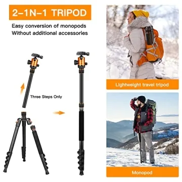 Victiv 82" Heavy Duty Tripod for Cameras & DSLRs