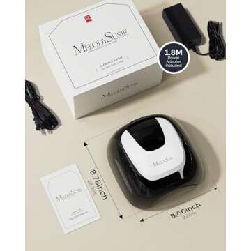 MelodySusie UV LED Nail Lamp for Salon, Professional 48W UV Nail Lamp for Gel Nail Polish Curing with Auto Sensor and 3 Timers, Fast Curing Nail Dryer Nail Light