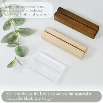 JINMURY 5x7 Inch Blank Clear Arch Acrylic Sign | 10 Pack Round Top Arch Acrylic Sheet 1/8 inch Thick, DIY Acrylic Table Numbers, Arched Wedding Signs, Events& Parties, Wood Base NOT Included