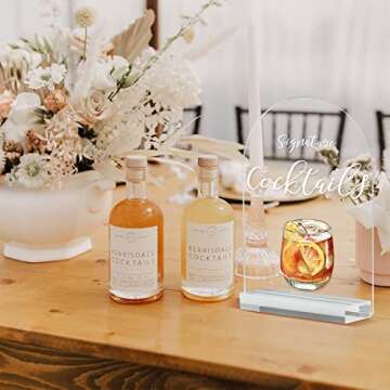 JINMURY 5x7 Inch Blank Clear Arch Acrylic Sign | 10 Pack Round Top Arch Acrylic Sheet 1/8 inch Thick, DIY Acrylic Table Numbers, Arched Wedding Signs, Events& Parties, Wood Base NOT Included