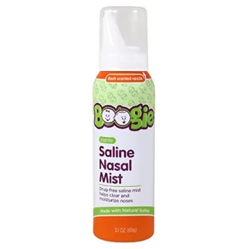 Boogie Baby Saline Nasal Spray Mist for Allergy Relief and Nasal Decongestion