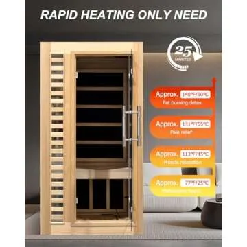 iDOTODO Infrared Home Sauna with Fast Heating and Bluetooth