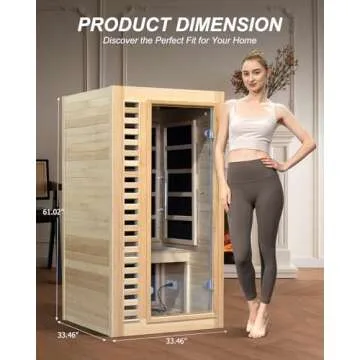 iDOTODO Infrared Home Sauna with Fast Heating and Bluetooth